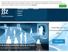 Tablet Screenshot of freeforumzone.com